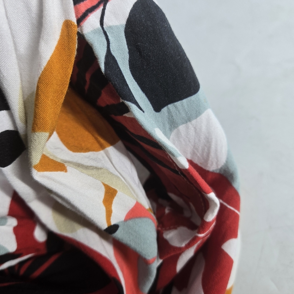 Colorful Abstract Patterned Pullon Pants 1X - Picture 3 of 10